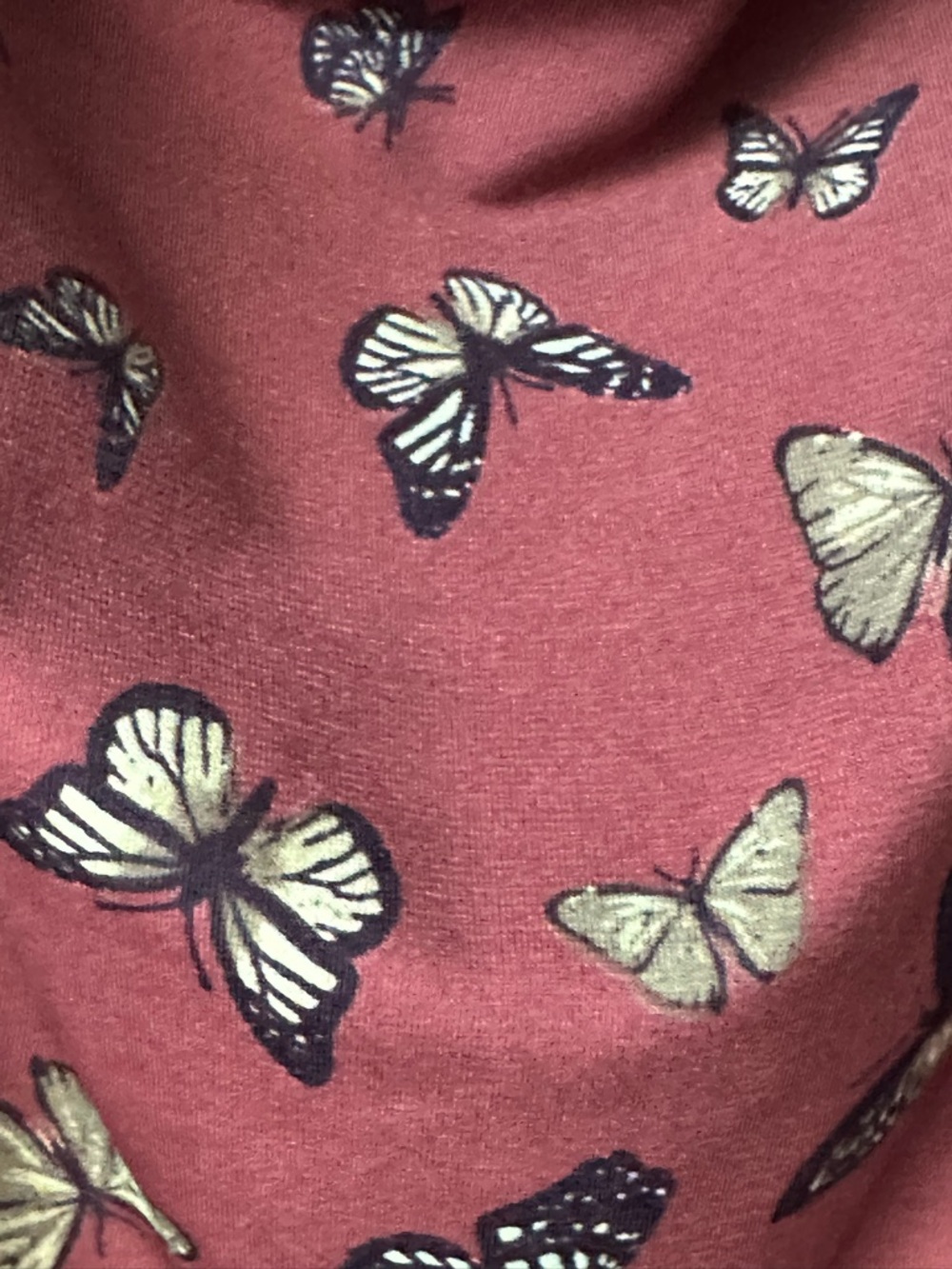 Justify Brown butterfly print dress size medium slip dress preowned. - Picture 6 of 6